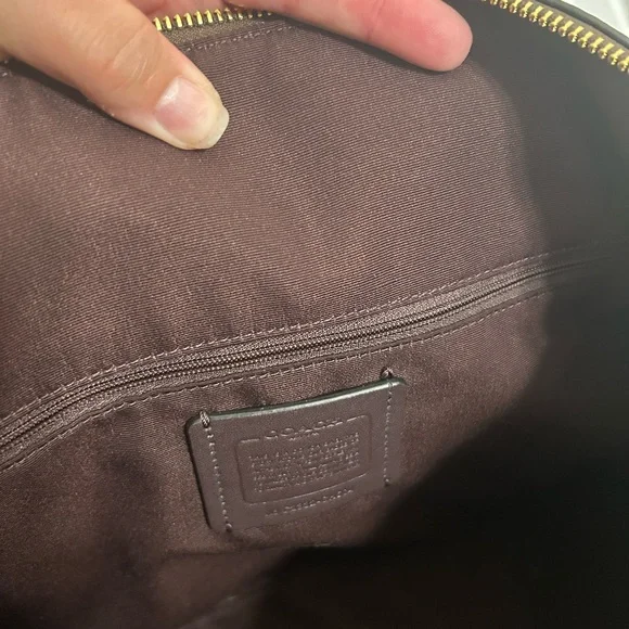 Coach Brown Shoulder Bag with Signature Monogram - Picture 11 of 11